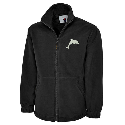 Dolphin Embroidered Premium Fleece Jacket