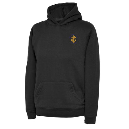 Royal Navy Veteran Anchor Embroidered Children's Hoodie