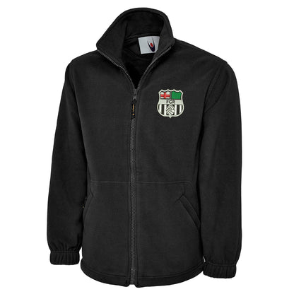 Retro Forest Green 1975 Embroidered Premium Fleece Jacket