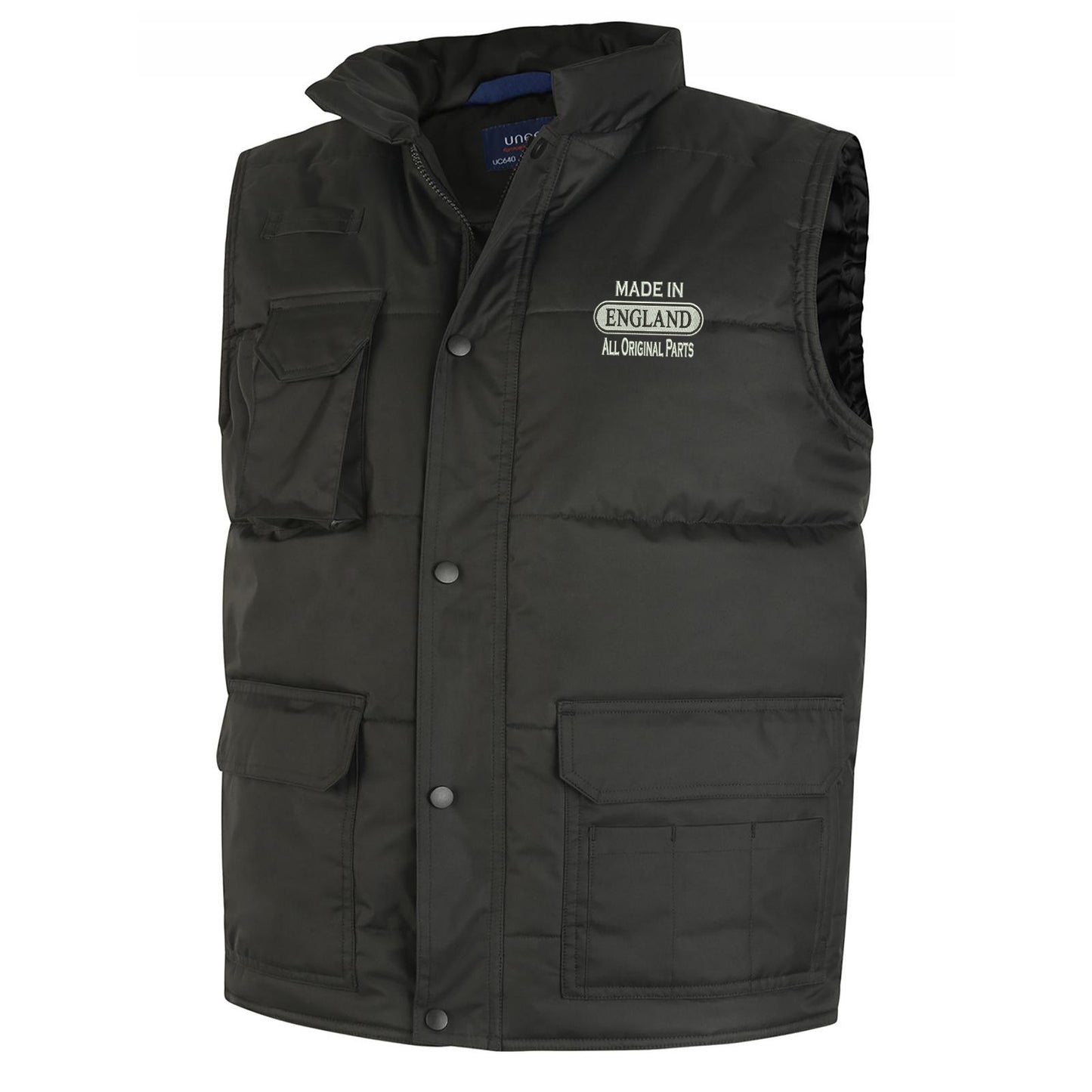 Made in England All Original Parts Embroidered Super Pro Body Warmer