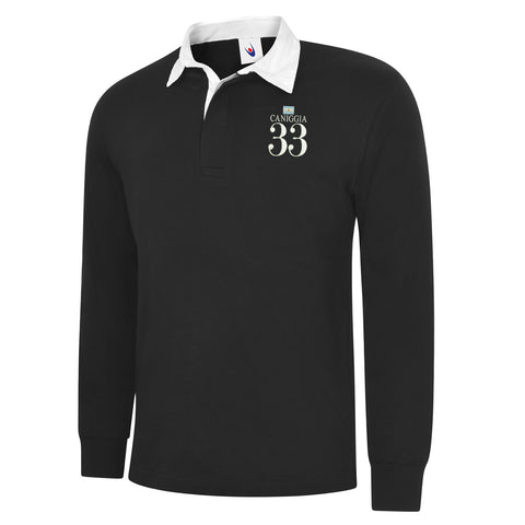 Caniggia 33 Embroidered Long Sleeve Rugby Shirt