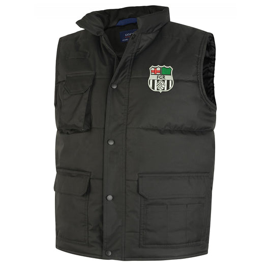 Retro Forest Green 1975 Embroidered Super Pro Body Warmer