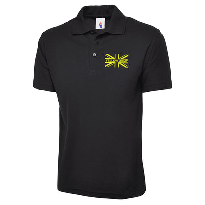 Yellow Army Union Jack Polo Shirt