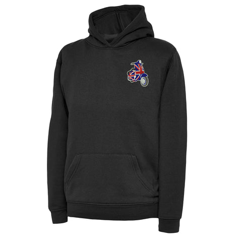 MOD Union Jack Scooter Embroidered Children's Hoodie