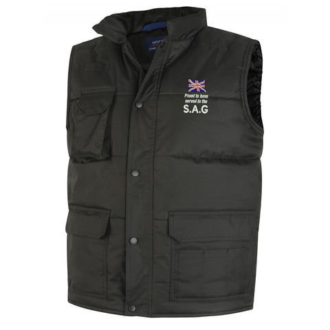 Proud to Have Served in The SAG Embroidered Super Pro Body Warmer