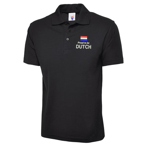 Proud to be Dutch Embroidered Classic Polo Shirt