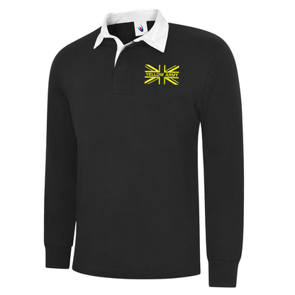 Yellow Army Union Jack Rugby Shirt
