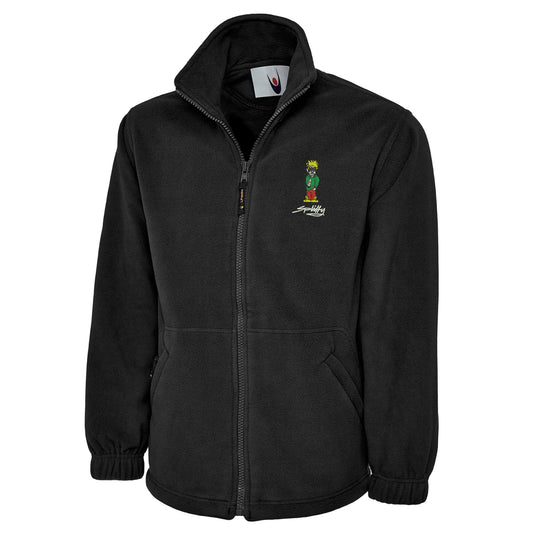 Retro Eclipse Embroidered Premium Fleece Jacket