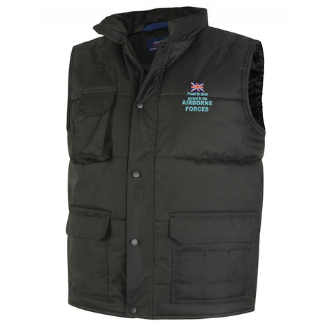 Proud to Have Served in The Airborne Forces Embroidered Super Pro Body Warmer