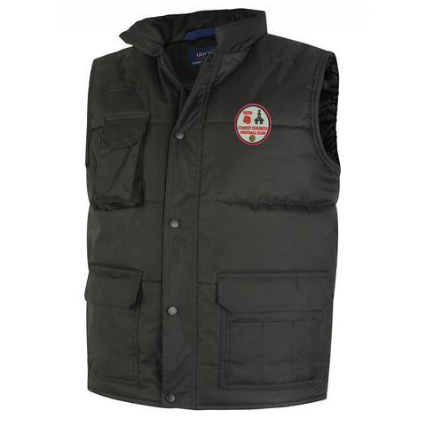 Retro Christ Church FC Embroidered Super Pro Body Warmer