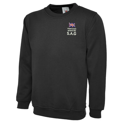 Proud to Have Served in The SAG Embroidered Classic Sweatshirt