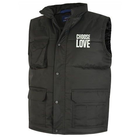 Choose Love Embroidered Super Pro Body Warmer