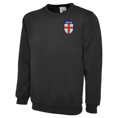 Flag of England Shield Embroidered Classic Sweatshirt