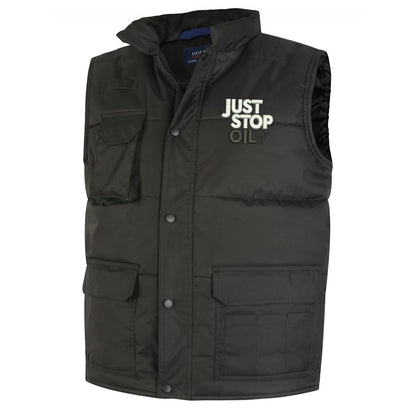 Just Stop Oil Embroidered Super Pro Body Warmer