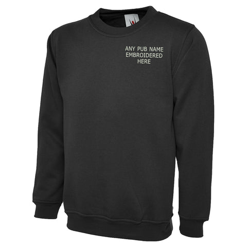 Personalised Embroidered Pub Embroidered Classic Sweatshirt