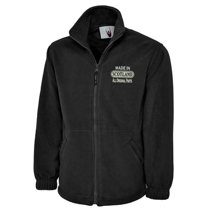 Made in Scotland All Original Parts Embroidered Premium Fleece Jacket