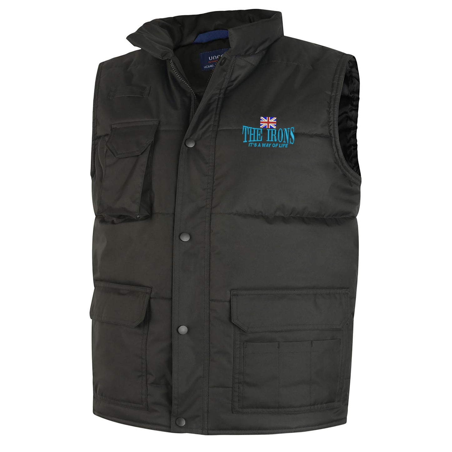 The Irons It's Way of Life Union Jack Embroidered Super Pro Body Warmer