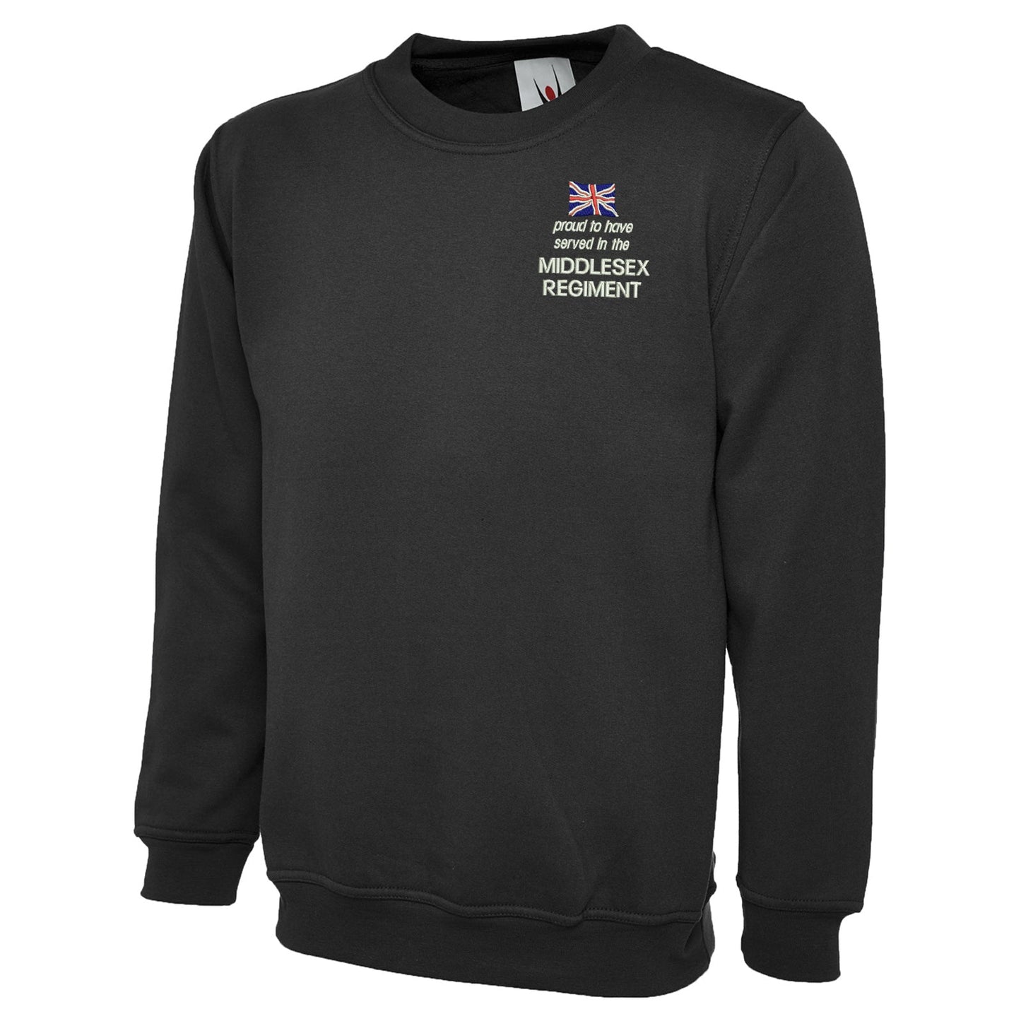 Proud to Have Served in The Middlesex Regiment Embroidered Classic Sweatshirt