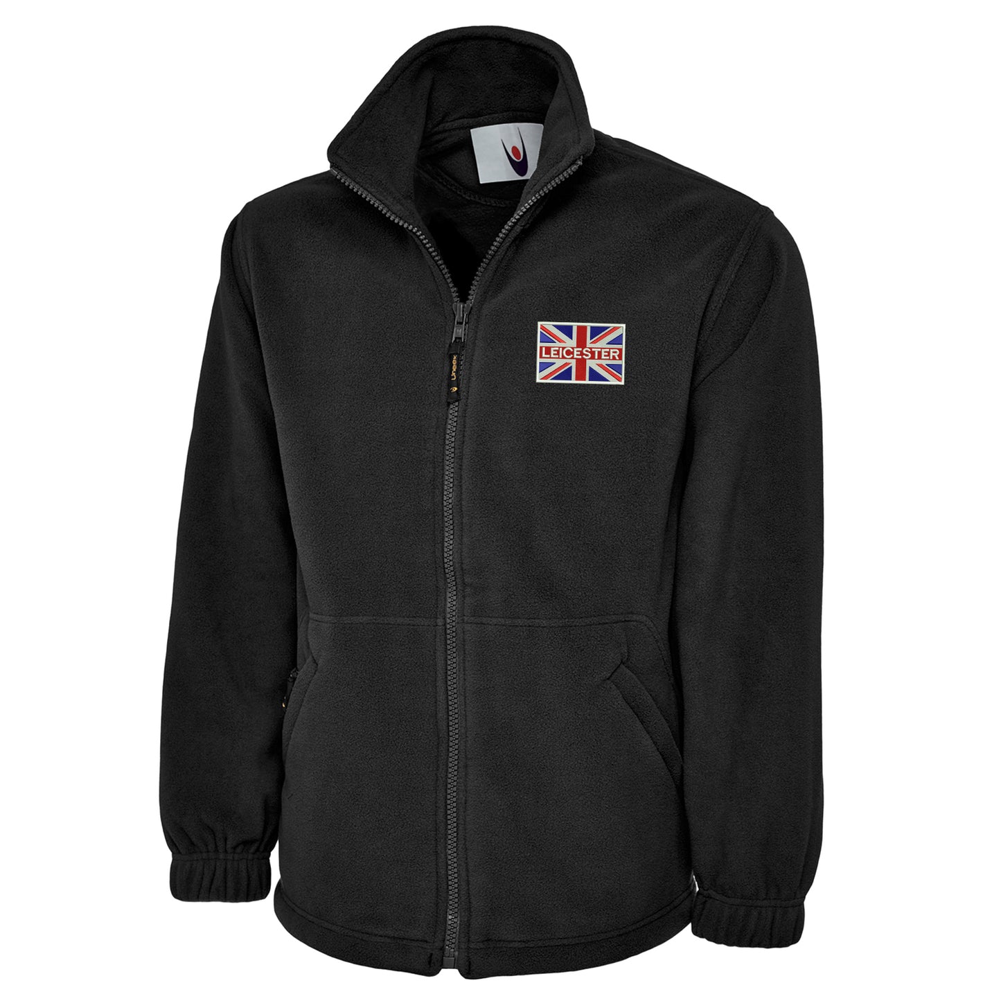 Leicester Coloured Union Jack Embroidered Premium Fleece Jacket