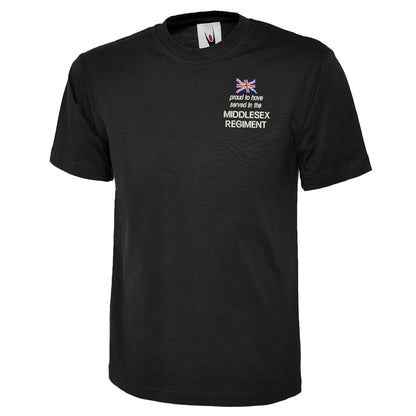 Proud to Have Served in The Middlesex Regiment Embroidered Classic T-Shirt