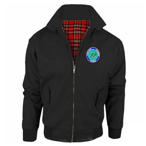 Falkland Islands Veteran Embroidered Classic Harrington Jacket