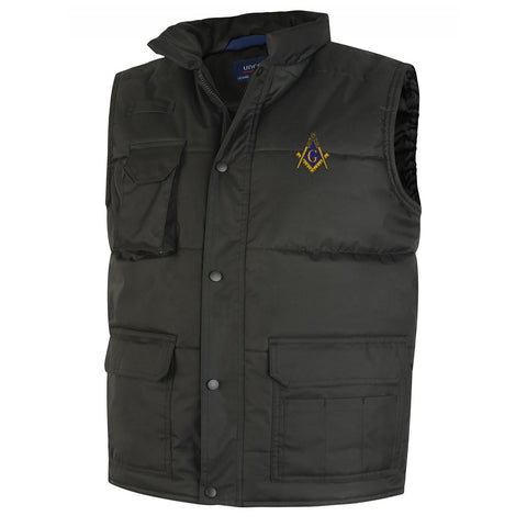 Freemasonry with G Embroidered Super Pro Body Warmer