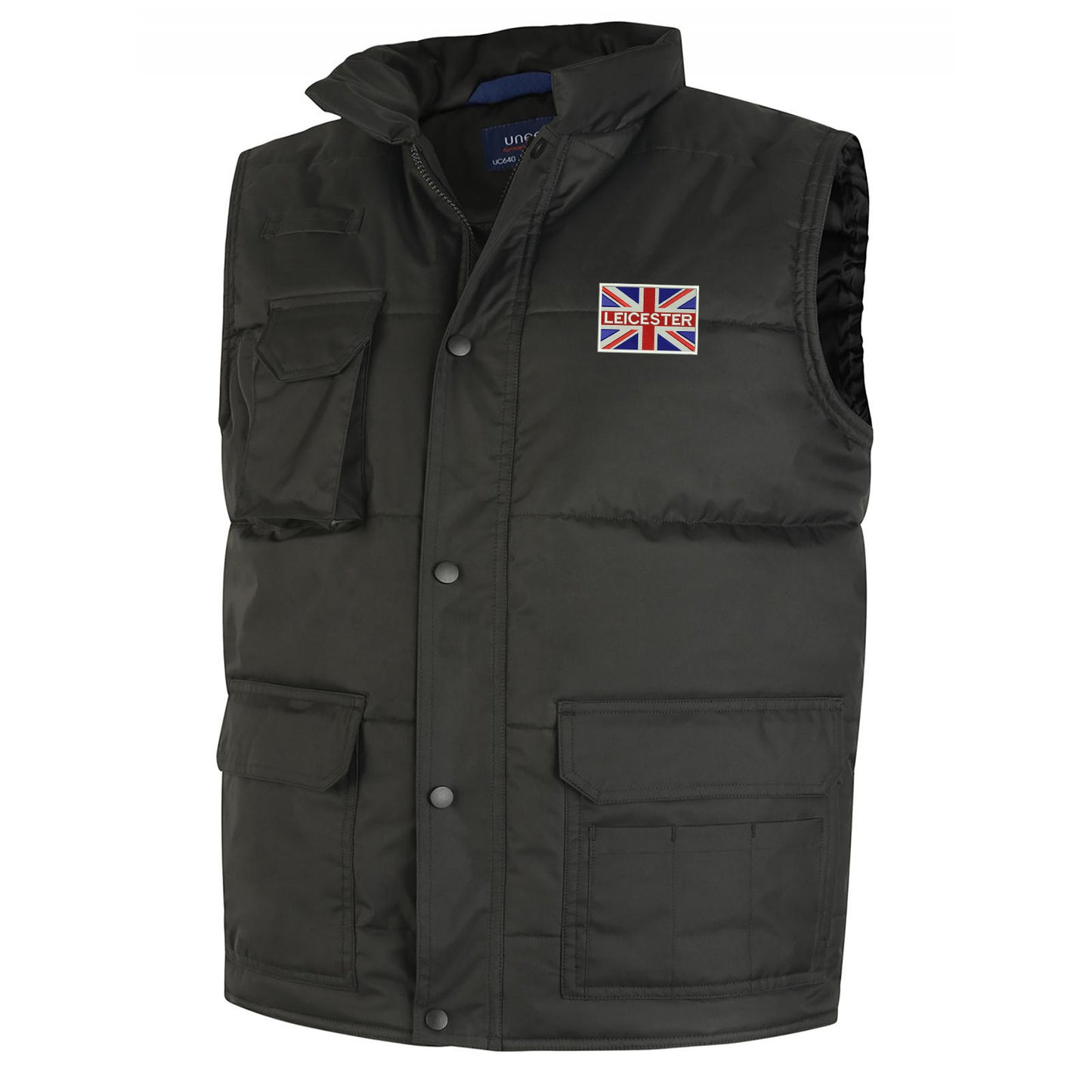 Leicester Coloured Union Jack Embroidered Super Pro Body Warmer