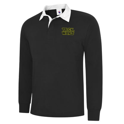 Trek Wars Embroidered Classic Rugby Shirt