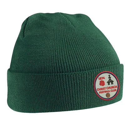 Retro Christ Church FC Embroidered Beanie Hat