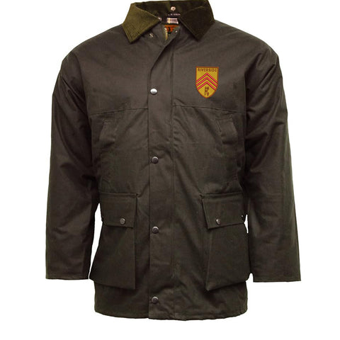 Retro Riverside FC Embroidered Padded Wax Jacket