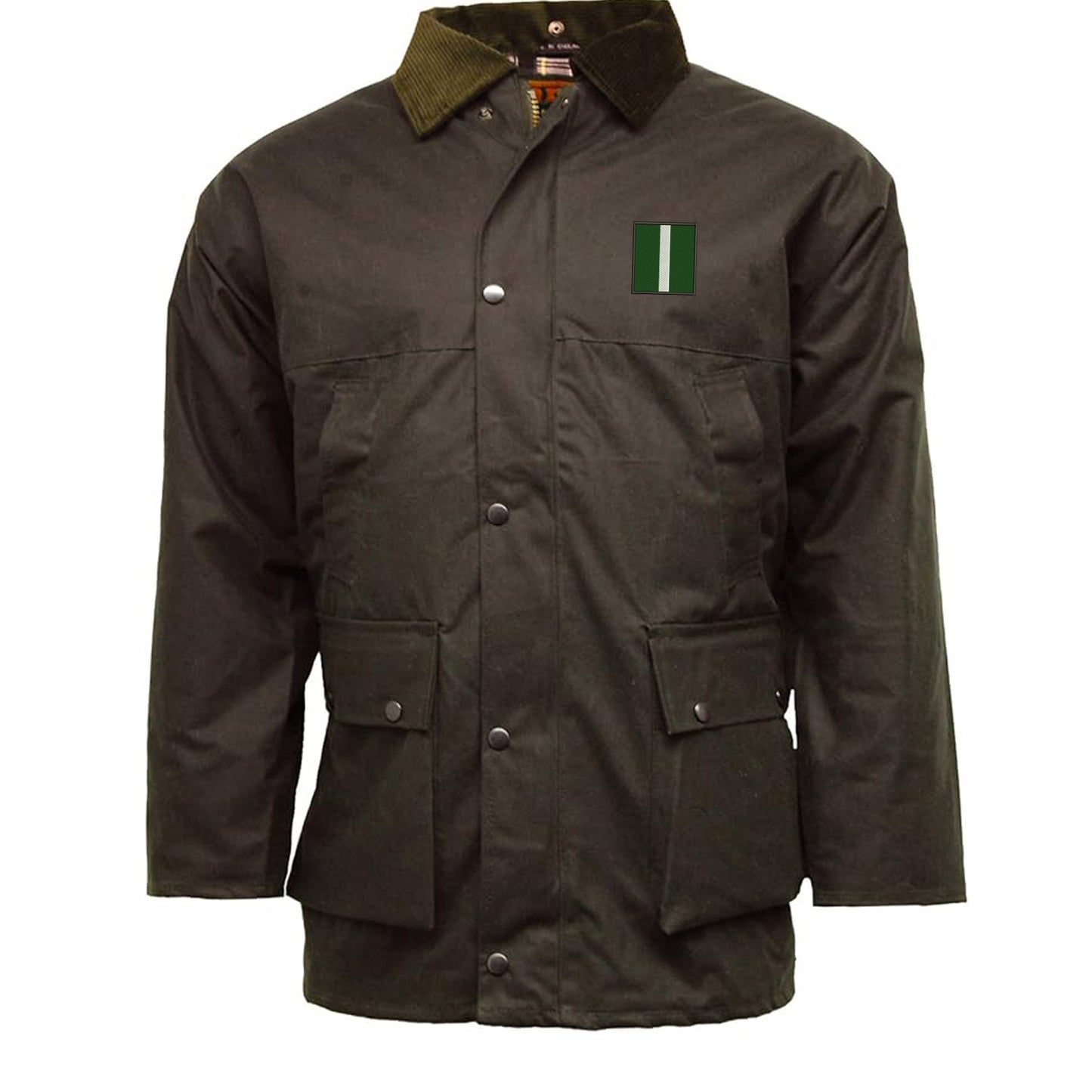 The Green Howards Tactical Recognition Flash Embroidered Padded Wax Jacket