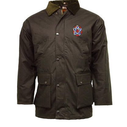 Retro Aldershot 1981 Embroidered Padded Wax Jacket