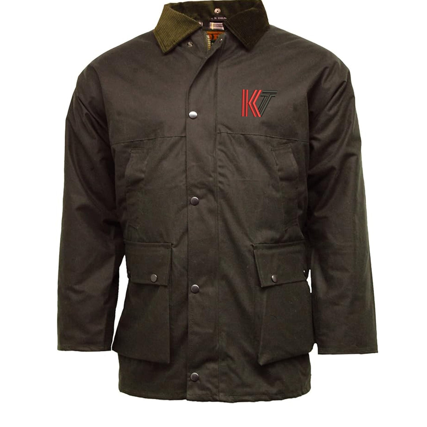 Retro Kettering Town Embroidered Padded Wax Jacket