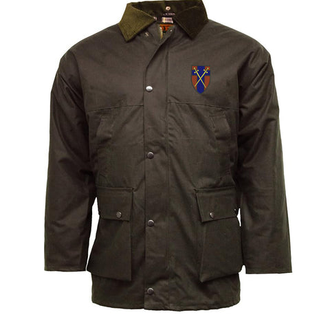 British Forces Germany Embroidered Padded Wax Jacket