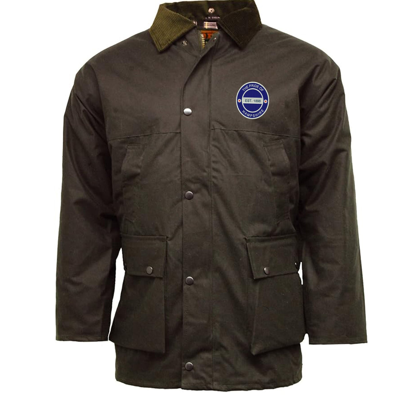 The Pride of Hampshire Est 1898 Padded Wax Jacket