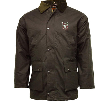 The Pride of The Highlands Embroidered Padded Wax Jacket