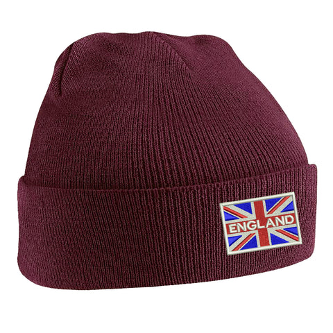 England Coloured Union Jack Beanie Hat