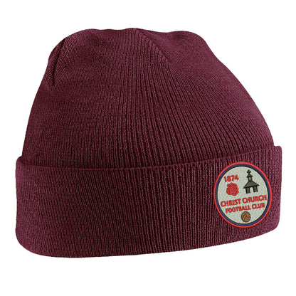 Retro Christ Church FC Embroidered Beanie Hat