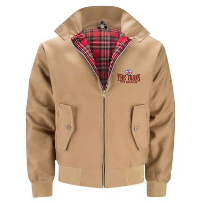 The Irons It's Way of Life Union Jack Embroidered Classic Harrington Jacket