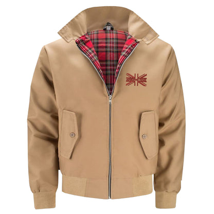 Airborne REME Union Jack Embroidered Classic Harrington Jacket