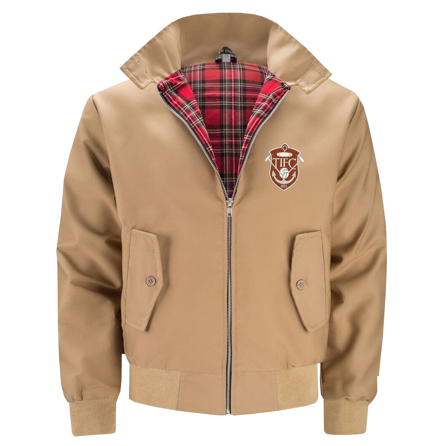 Retro Thames Ironworks FC Embroidered Classic Harrington Jacket