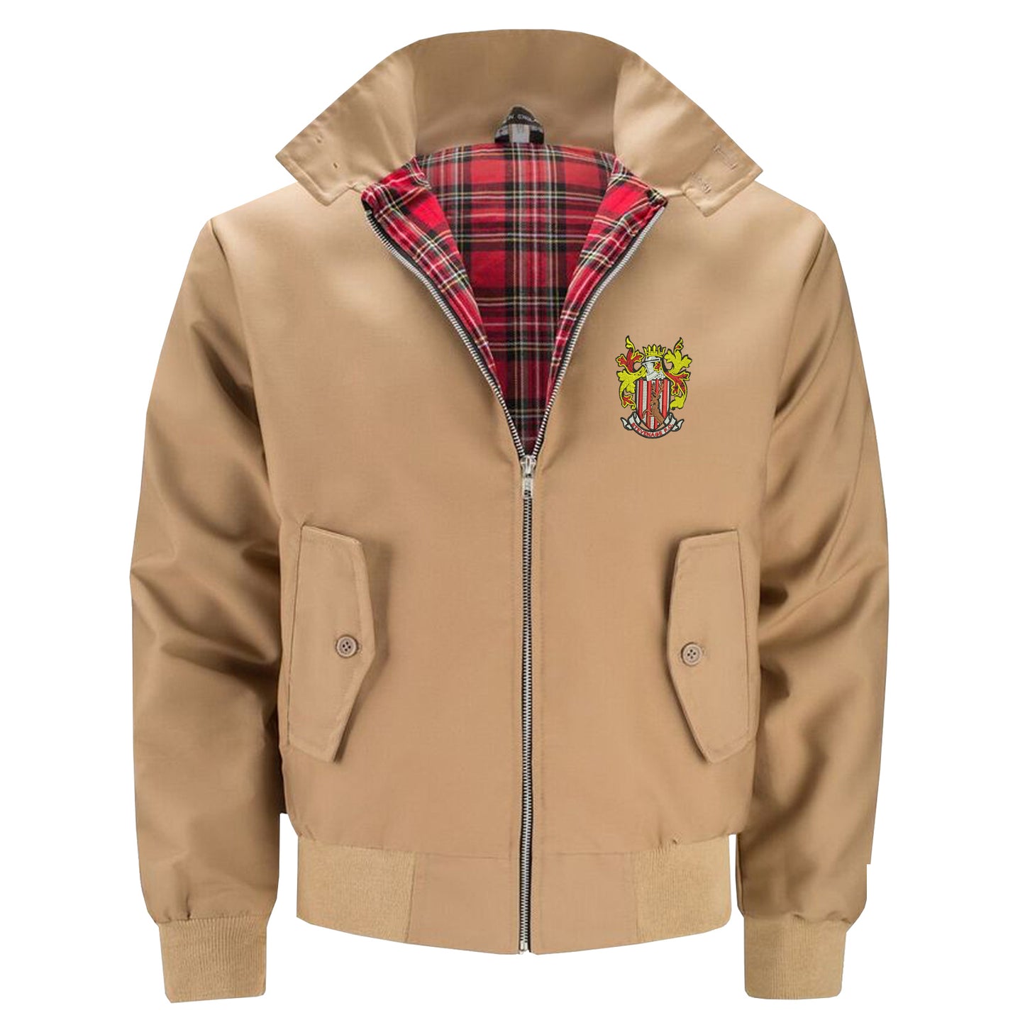 Retro Stevenage 1976 Embroidered Classic Harrington Jacket