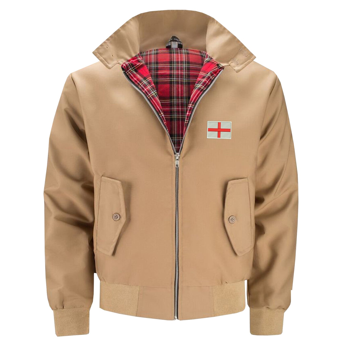 Flag of England Embroidered Classic Harrington Jacket