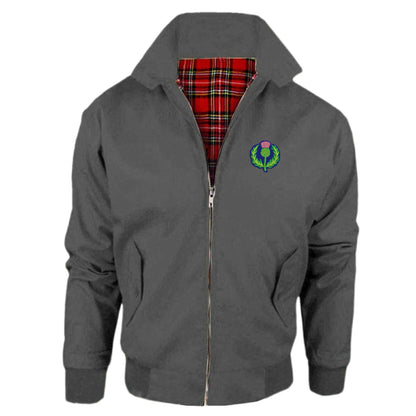 Retro Scotland Rugby 1953 Embroidered Classic Harrington Jacket