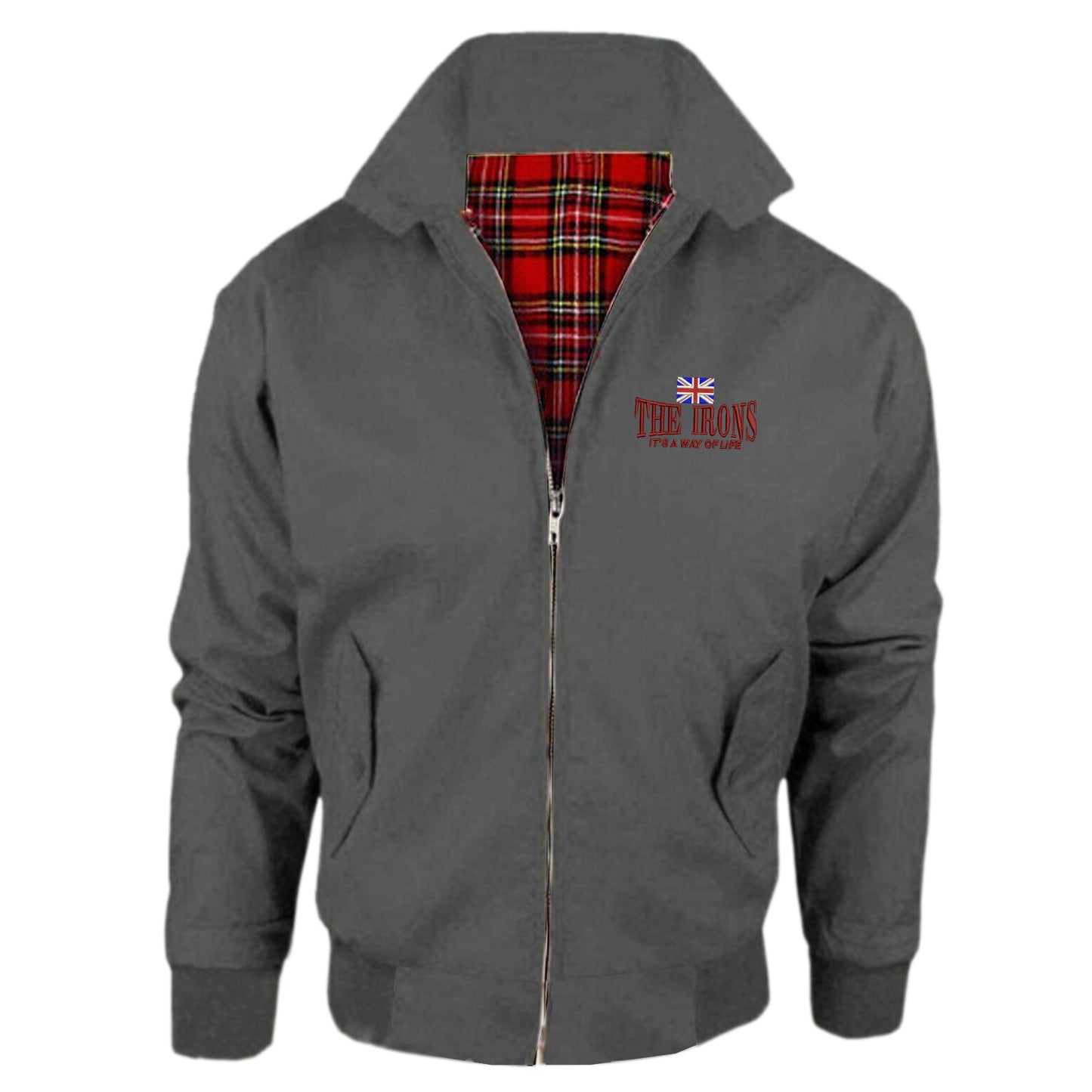 The Irons It's Way of Life Union Jack Embroidered Classic Harrington Jacket