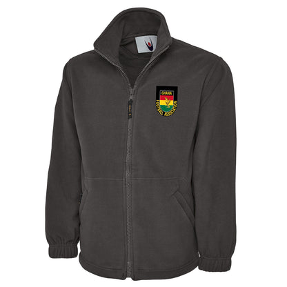 Retro Ghana 1966 Embroidered Premium Fleece Jacket