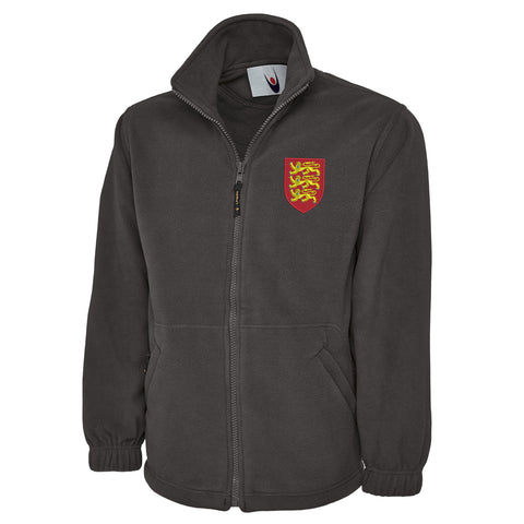 Coat of Arms of England Embroidered Premium Fleece Jacket