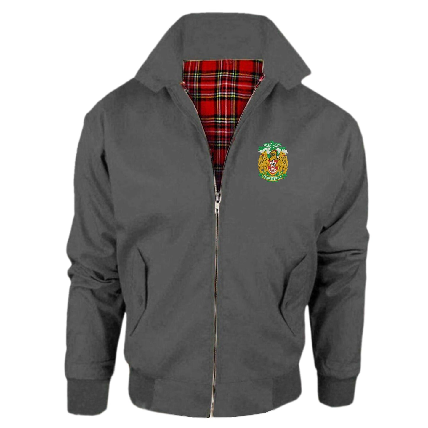 Retro Leicester FC Rugby 1990s Embroidered Classic Harrington Jacket