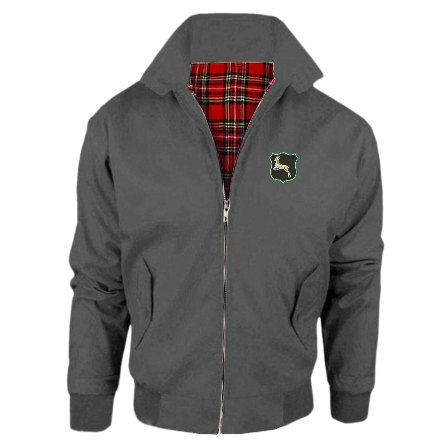 Retro South Africa Rugby Embroidered Classic Harrington Jacket