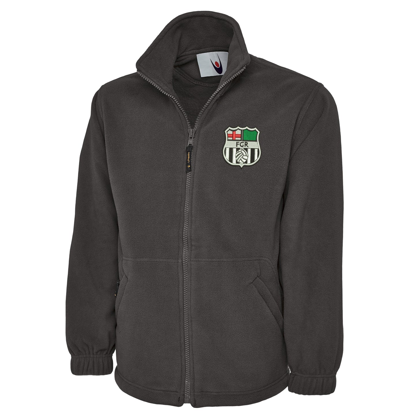 Retro Forest Green 1975 Embroidered Premium Fleece Jacket